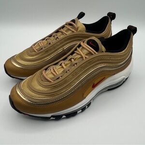 Nike Air Max 97 Metallic Gold Sneakers 918890-700 in Youth Size 7Y
